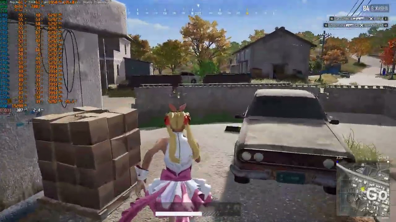 PUBG 14600kf+ddr4 3733 CL18 TUNED + rtx 3070, 1080p, competitive settings (very low)