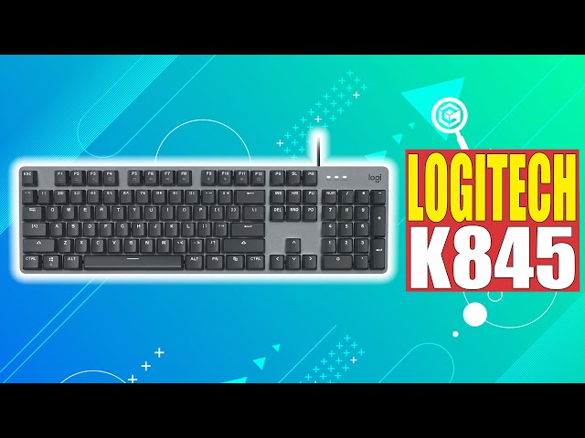 SUPER! BOM! [Produto genuíno Logitech K845 teclado mecânico de entrega  rápida com fio de chá azul, eixo vermelho K835tc, jogo de digitação branco  8MGI