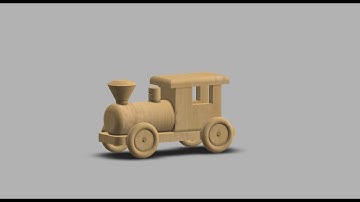 TOY WOODEN TRAIN Part 11 - Assembly | Fusion 360 MosPolytech