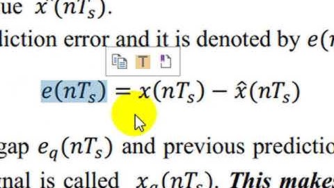 Lecture #4: Differential-PCM and Delta Modulation (DM)