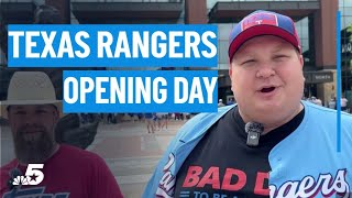 Rangers fans flood Arlington for Opening Day at Globe Life Field | NBCDFW