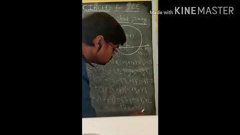 CONIC SECTIONS OF MATH IITJEE CIRCLES PART-5 (EQUATION OF CHORD JOINING TWO POINTS)