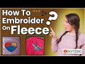 How To Embroider on Fleece- Complete Guide || ZDigitizing