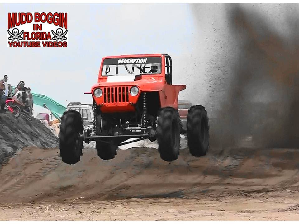mud racing cars Redemption Mega Jeep...Rocks in Unlimited Class Race