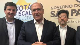 Alckmin entrega premios da Nota Fiscal Paulista e anuncia novidades no programa