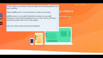 How to add Social sharing buttons on your website