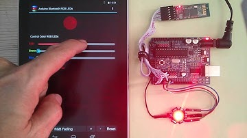 Android Arduino controle RGB LEDs via Bluetooth
