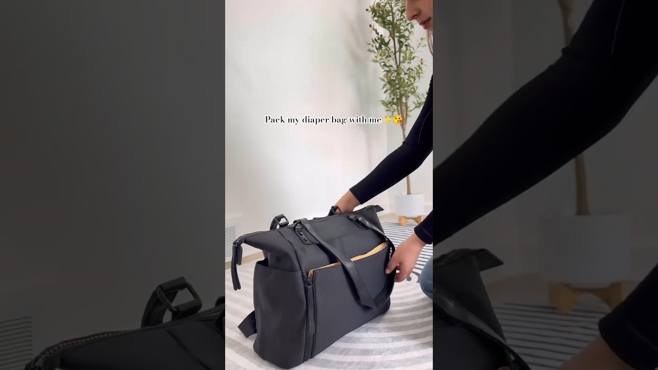 MOMINSIDE Tote Diaper Bag | What's In My Diaper Bag | Newborn Must-haves 