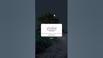 تلاوه من القران الكريم بصوت الشيخ احمد النفيس..