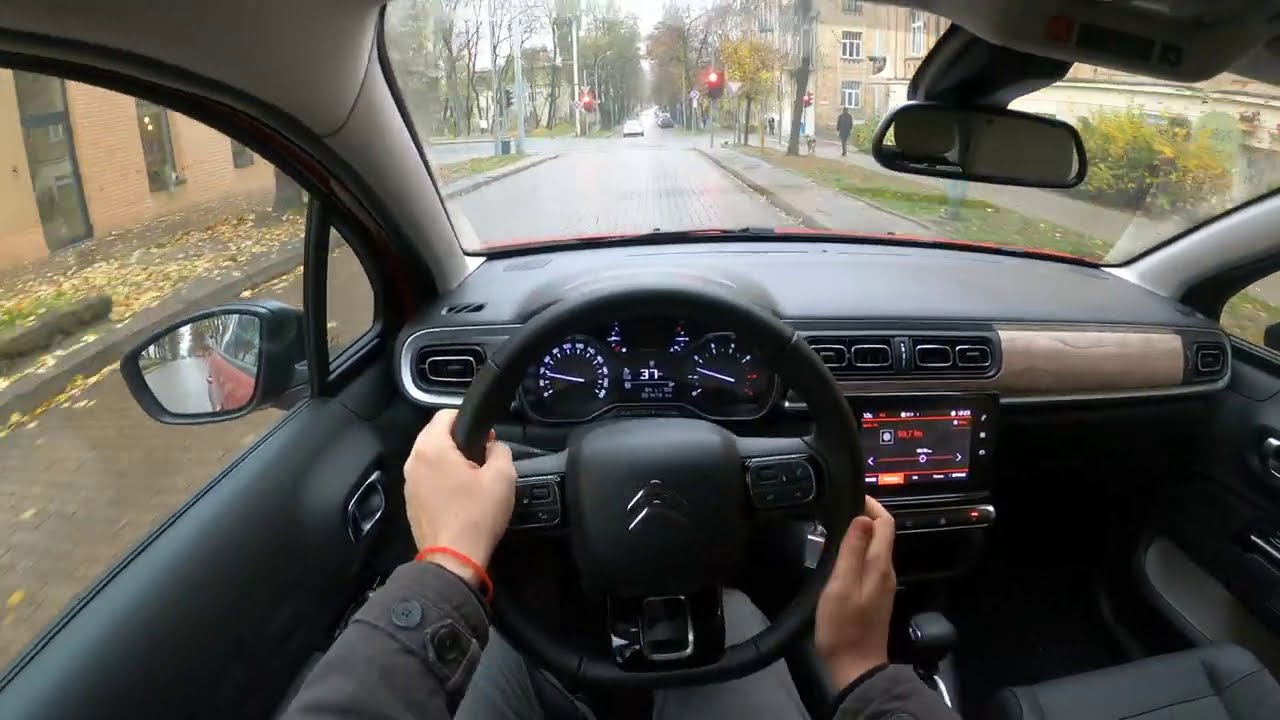 2021 Citroen C3 (Shine) 110Hp - Pov Test Drive. Lithuania Car Of The Year 2021 Participant! - Youtube