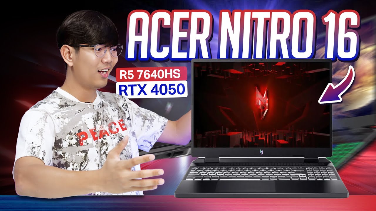 รีวิว Acer Nitro 16 กลับมาแล้วว Notebook คุ้มๆ Ryzen 5 7640HS + RTX4050 แรงเกินราคา