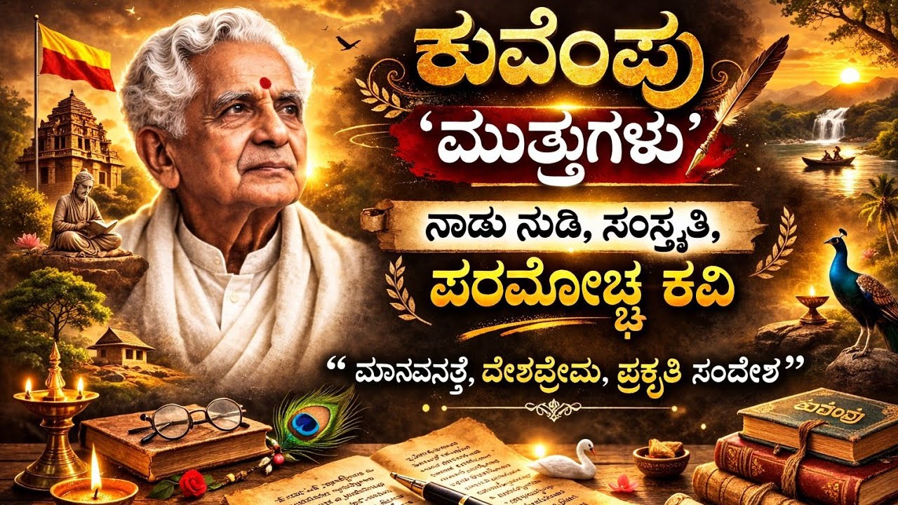 #ಜೀವನ ಬದಲಾಯಿಸುವ ಕುವೆಂಪು ಕವನಗಳು | ಇನ್ಸ್ಪಿರೇಷನಲ್ ಕವನ #ಕುವೆಂಪು ಅಮರ ಕವನಗಳು | ಮನ ಮುಟ್ಟುವ ಕನ್ನಡ ಕಾವ್ಯ
