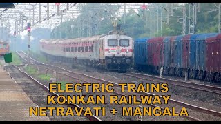Electric Konkan Railway [2 in 1 Trains] New Era : Netravati Express + Mangala Lakshadweep Express