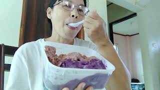 Sobrang Sarap Ng Dirty Ice Cream Ube And Chocolate Flavor Dirty Ice Cream Food Is Life Ph