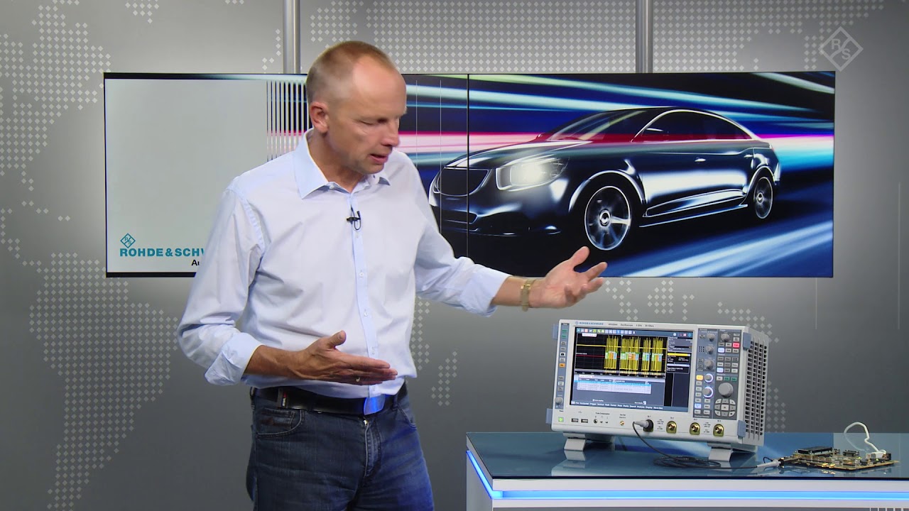 View of R&S RTO digital oscilloscope: CAN-dbc: symbolic decoding of CAN bus ...