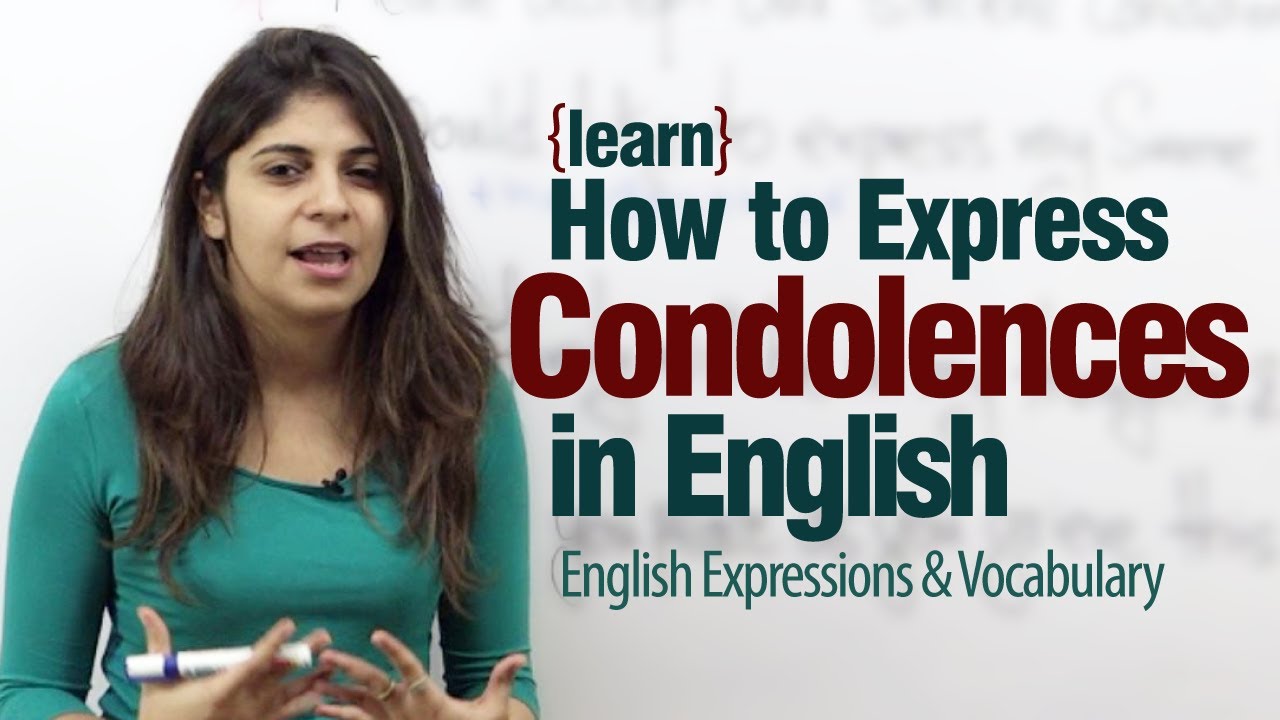 Expressing Condolences in English - Advance English lesson - YouTube