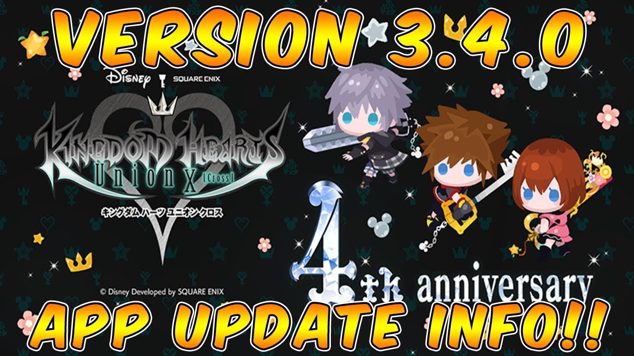 KHUx JP | Version 3.4.0 App Update Info!! Moogle Store, STORAGE SALE, Keyblade Passives & More!