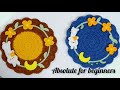 What a beauty !! How to crochet rabbit coaster for beginners 
