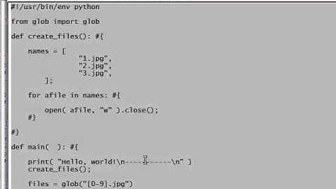 Python [glob] The Glob Module