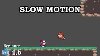 How to create slow motion - Learn Godot 4 2D - no talking