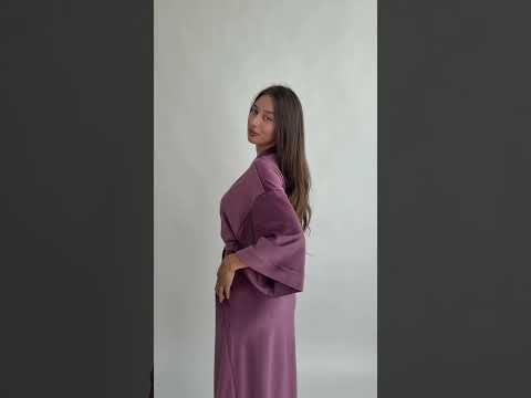Купить Велюровий халат кімоно довгий LINGERIE 170878 в Украина в Lingerie.ua - Одяг для дому та відпочинку, Відео 2