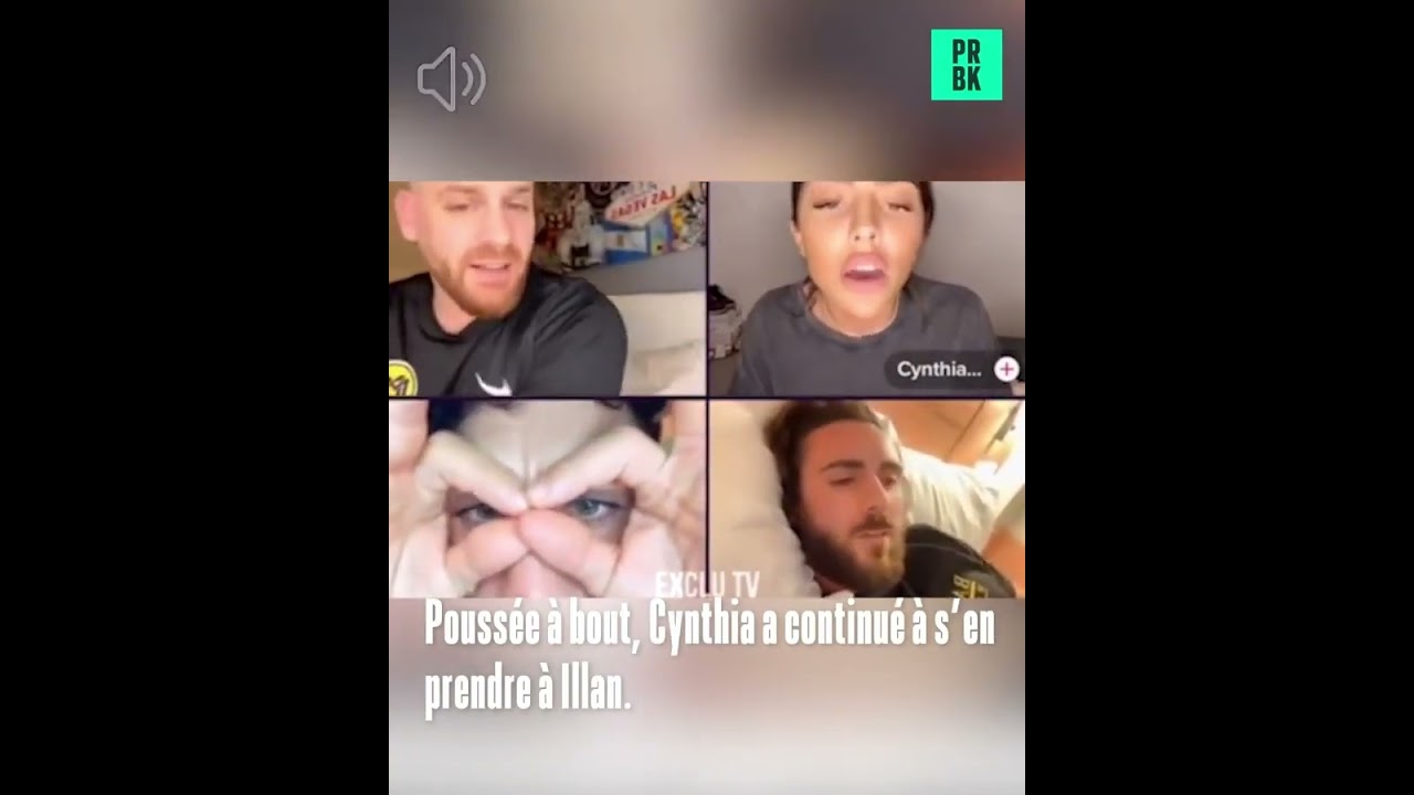 Gros clash entre Illan et Cynthia en live