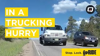 Truck in a Hurry | Close Call and Chicken Run | Caught on the Cycliq Fly12 screenshot 4