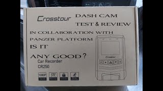 Crosstour Mini Dash Cam CR250 Operation Video 