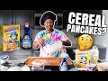 Making Capt Crunch Cereal Pancakes | Taste Test | Alonzo Lerone