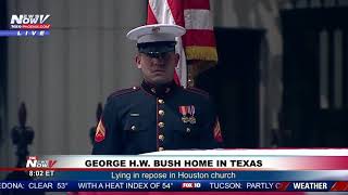 PUBLIC REPOSE: People pay respects to George H.W. Bush in Houston, Texas (FNN)