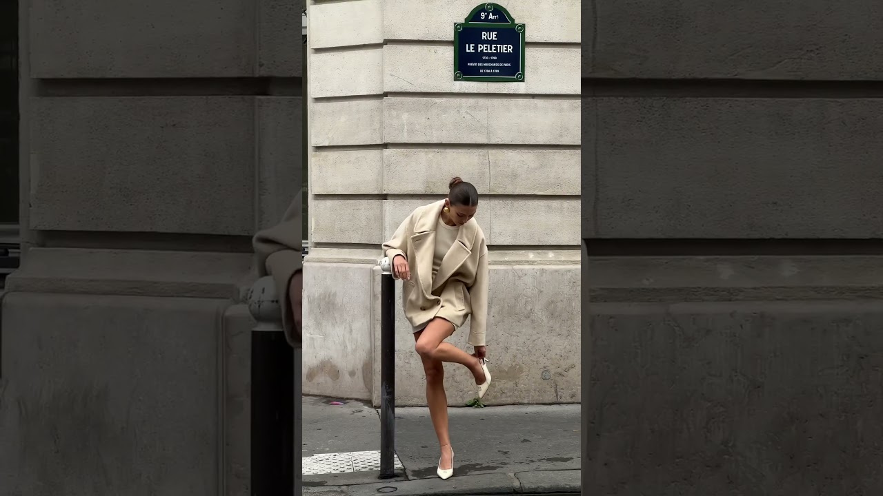 Bare legs and big coats; my favourite look this season 