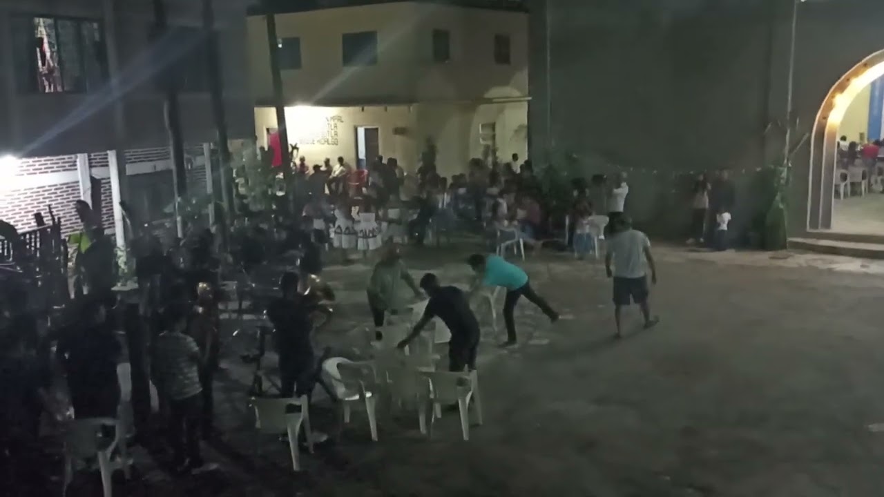 Humotitla Hgo. 15 De Agosto 2023 Presentándose La Banda La Santísima Del El Chote.