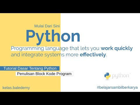 Belajar Python untuk Pemula - #7 Penulisan Block Kode Program
