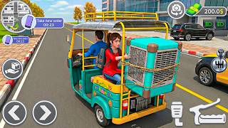 Tuk Tuk Rickshaw Driving Game: City College Student Transport Simulator Challenge - android gameplay screenshot 3