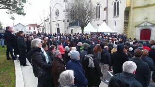 Hommage à Pierre Agnes : un millier de personnes réunies ce matin à Capbreton (40)
