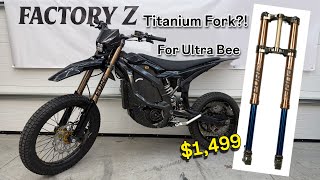 Traxion S Titanium Fork install on Surron Ultra Bee