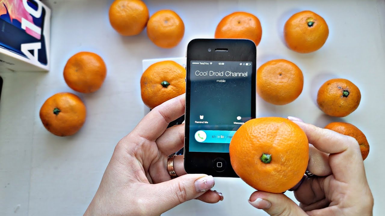 New Year's call with tangerines 🍊 iphone4s YouTube