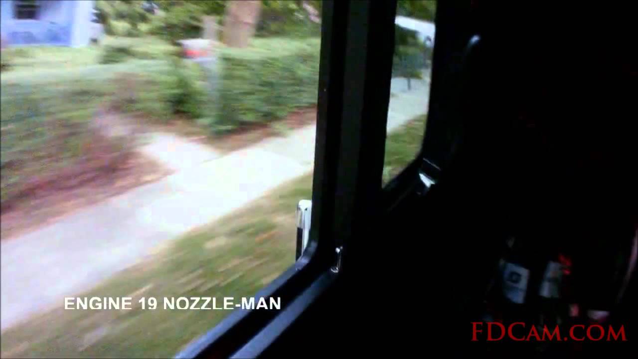 Rapid Knockdown of House Fire - Helmet Cam