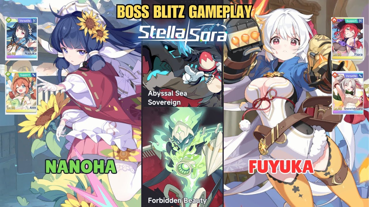 Nanoha & Fuyuka Boss Blitz Stella Sora