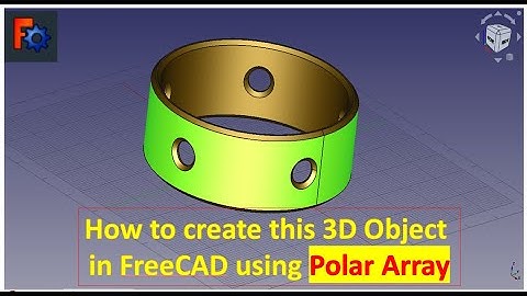 How to create this object in freeCAD using POLAR ARRAY