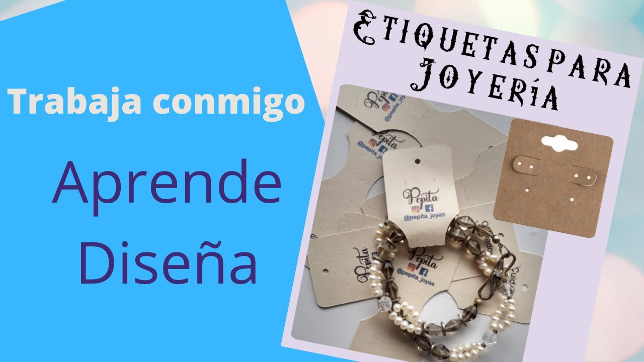 Etiquetas para joyería en Silhouette Studio - YouTube