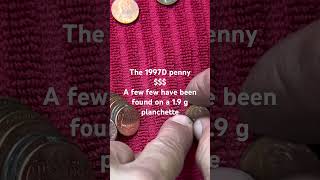 I’m setting all the 1997D pennies aside to check for 1.9 g. #pennyerrors #pennylane #minterror #coin