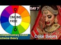 Complementary colour wheel  theory makeup class day7