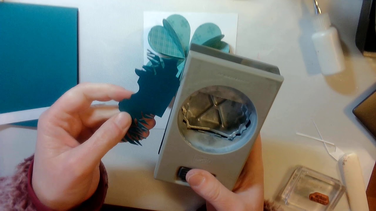 Stampin Up Shamrock Made with Heart Punch Pack