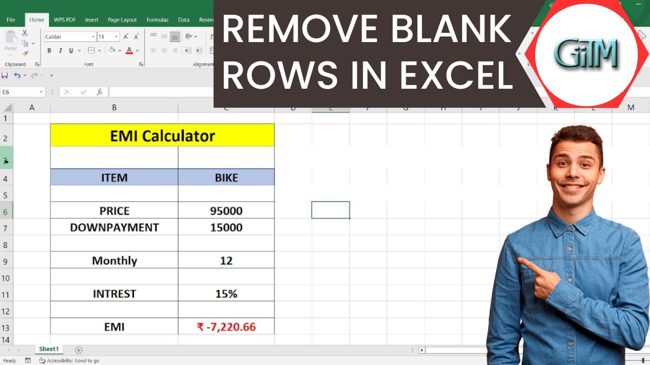 How to Remove Blank Rows in Excel | Best Method to Delete Empty Cells # ...