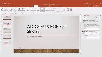How to add, change, hide or delete comments in a Powerpoint Presentation?