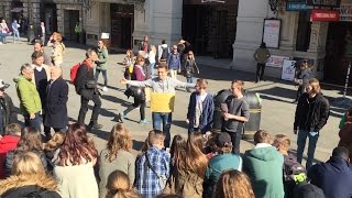 Trying to get hugs in London