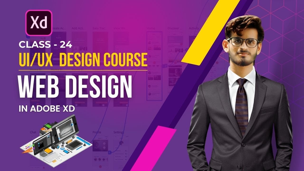 Designing a Web Portion in Adobe XD Full Tutorial In Hindi/Urdu In 2023, ||Class#24|| 