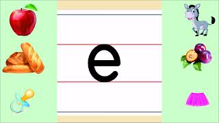 Tekrarlı Küçük E Harfi Yazımı, E Harfi Yazılışı, E Harfi Okunuşu