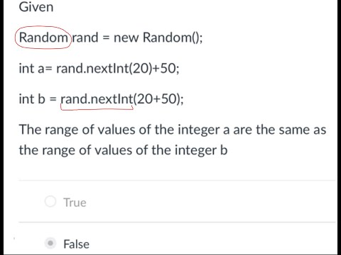Example of random class in Java with upper and lower bounds | Programming Concepts and Methodology 2